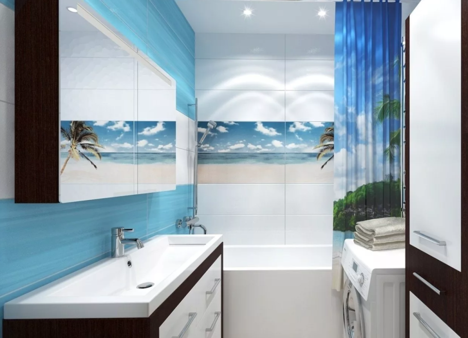 Ванная комната в морском стиле