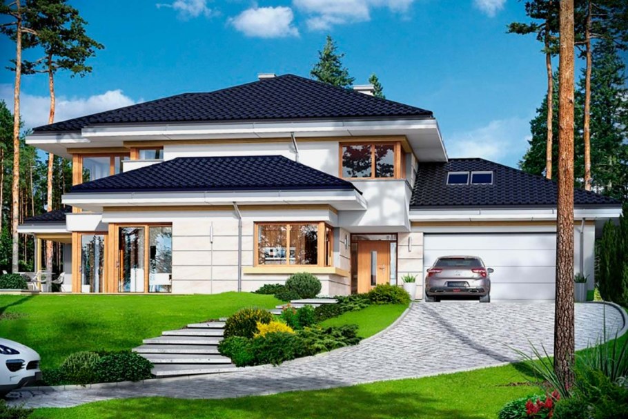 Коттедж с гаражом