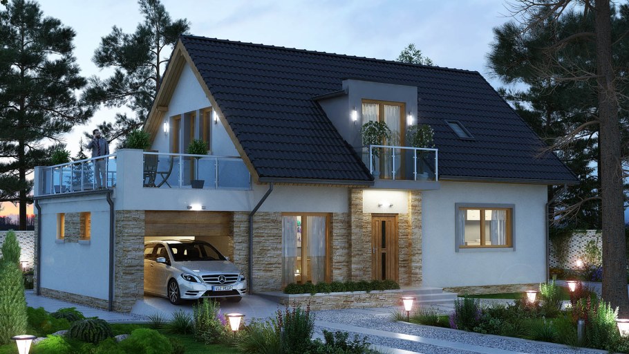 Дом 120 кв с мансардой