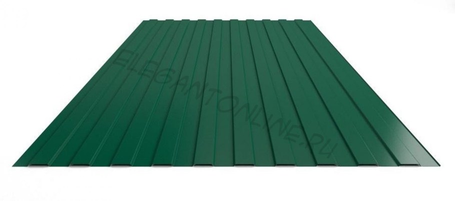 Профнастил с8 0.45 мм 1200х2000 мм зелёный RAL 6005