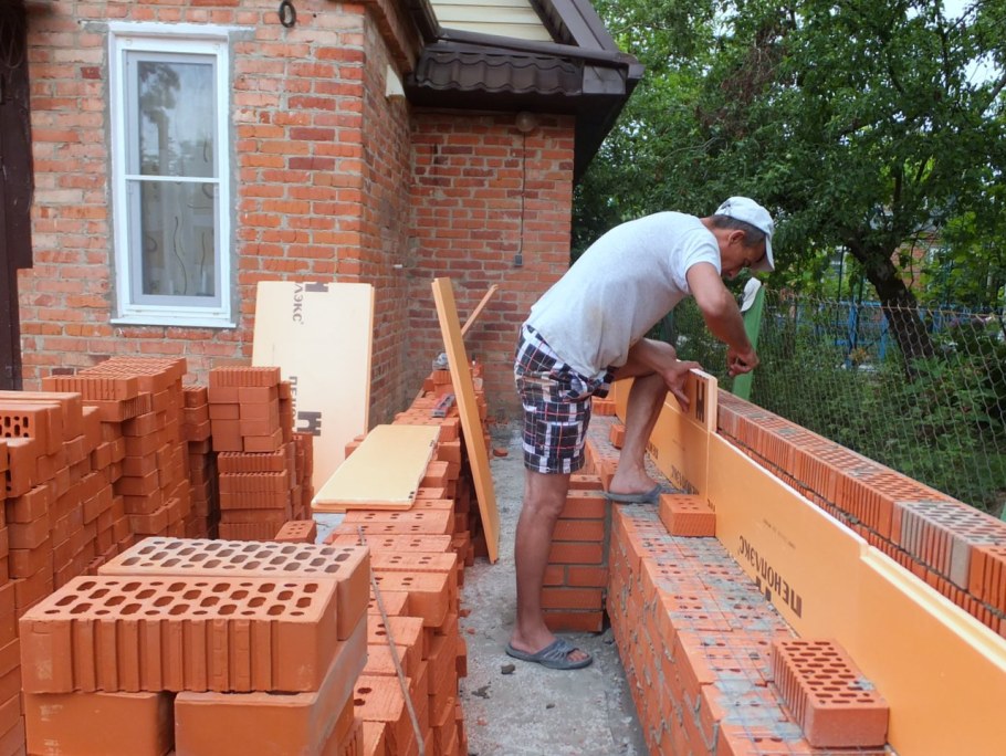 Кладка двойного кирпича