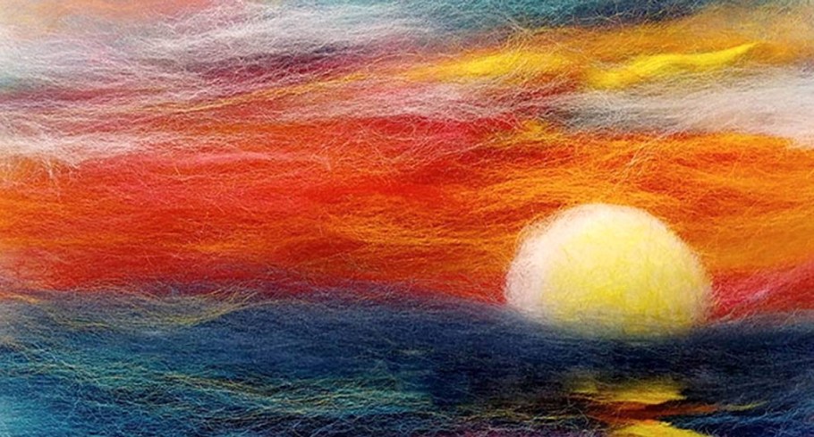 Рисование шерстью