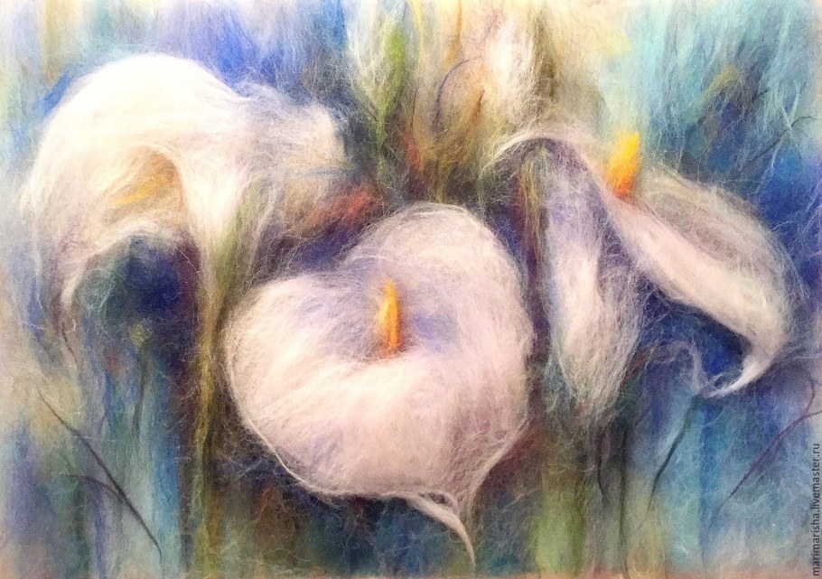 Картины из шерсти для валяния