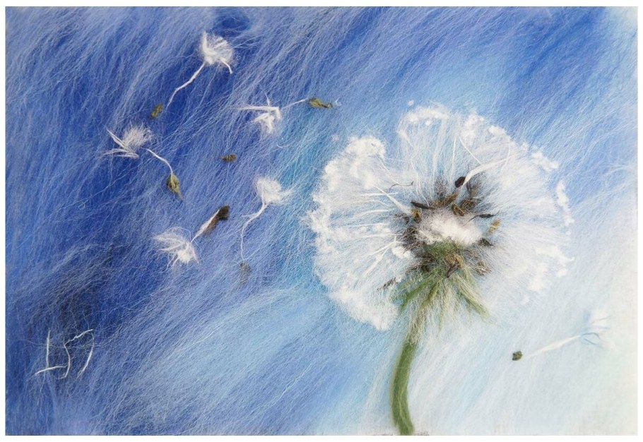 Рисование шерстью