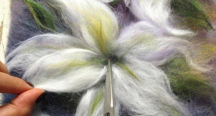 Рисование шерстью