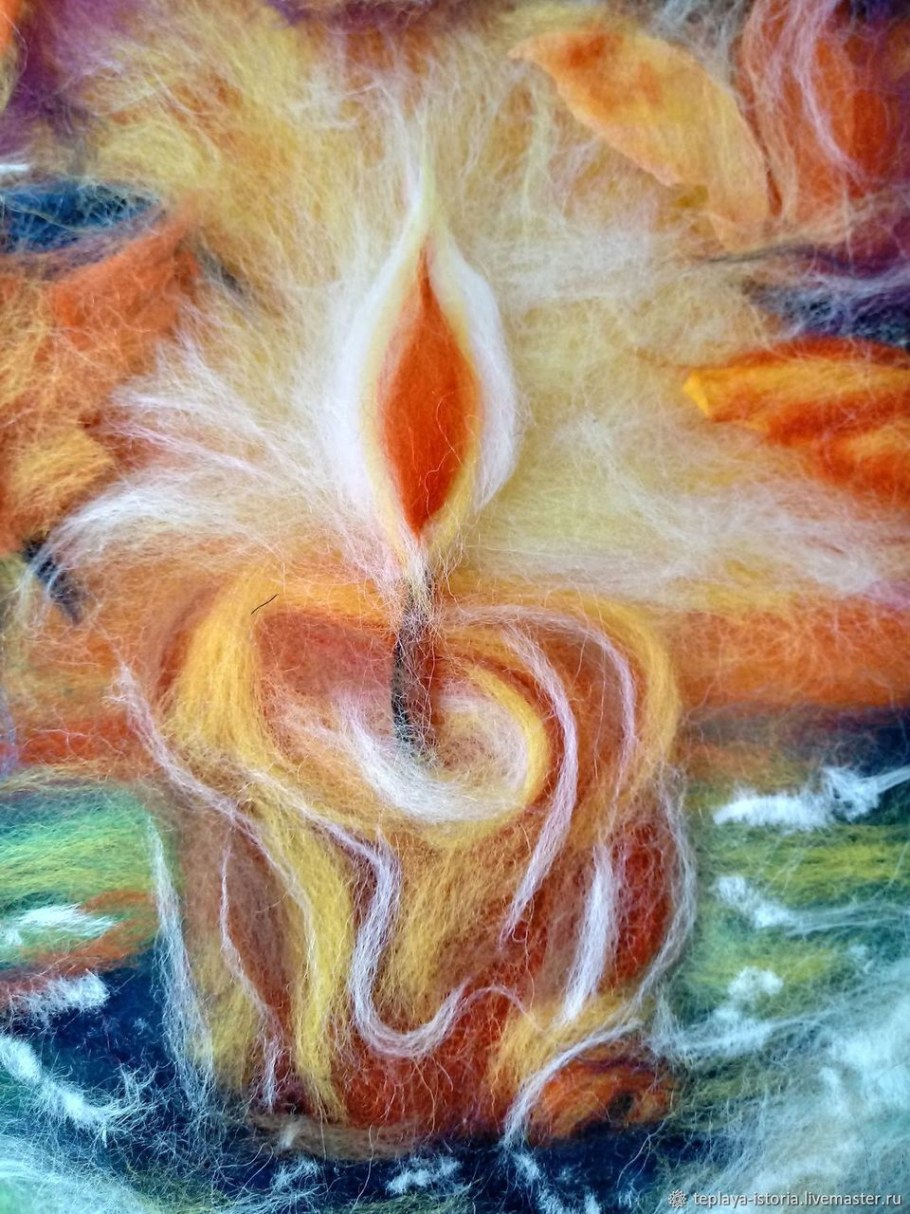 Алла Батошкина шерстяная живопись