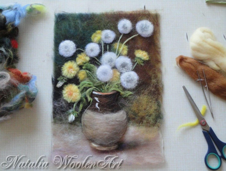 Шерстяная живопись мастер класс