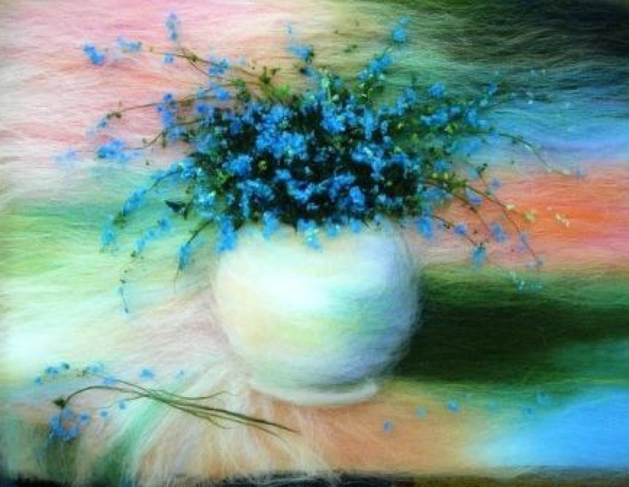 Екатерины Пискуновой шерстяная живопись