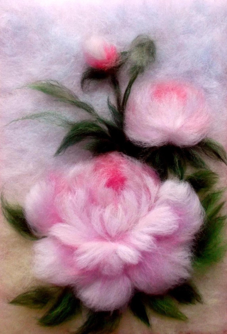 Картины шерстью Елены Шарафаевой