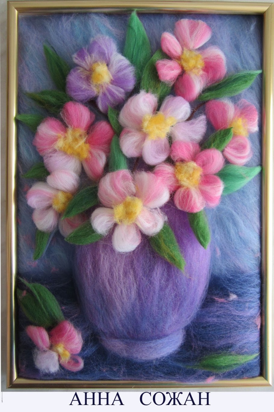 Картины из шерсти