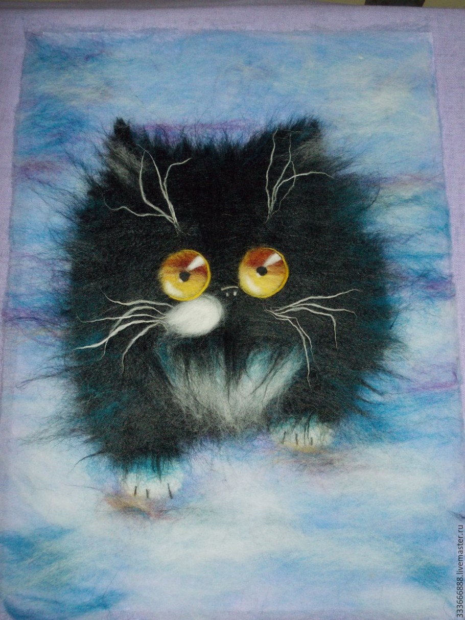 Картины из шерсти