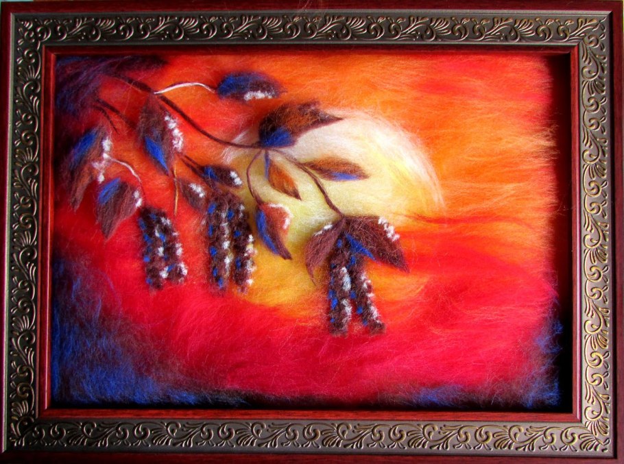 Шерстяная живопись для начинающих