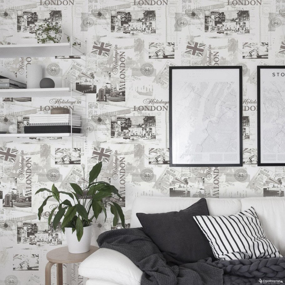 Обои на стену в комнату