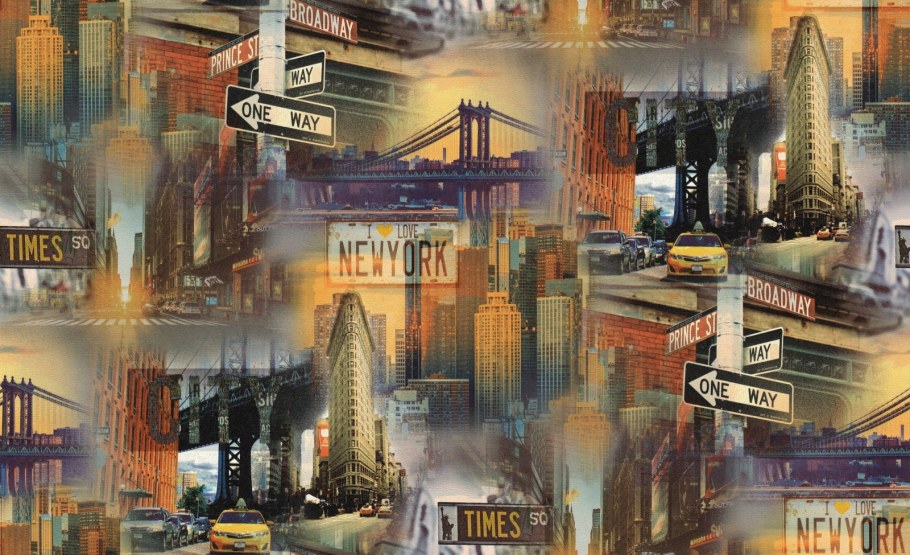 Флизелиновые обои с рисунком города