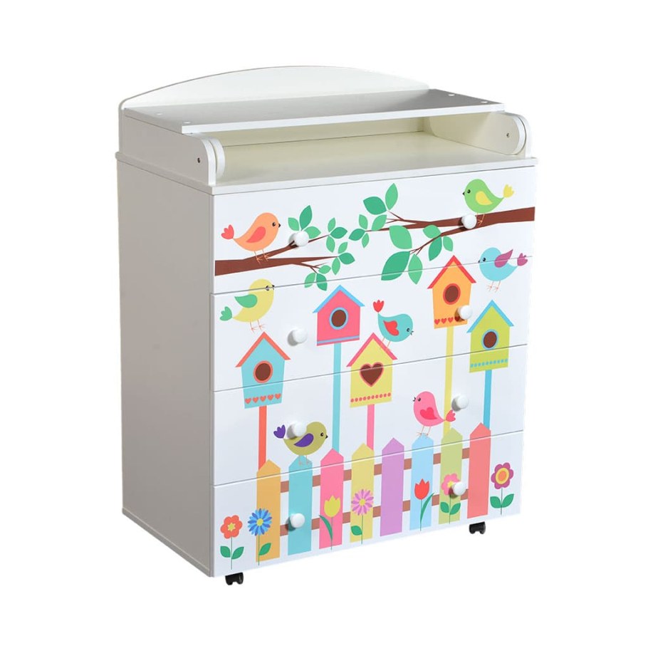 Комод Антел Lilu-7 800/4 белый