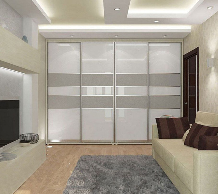 Встроенные шкафы в зал