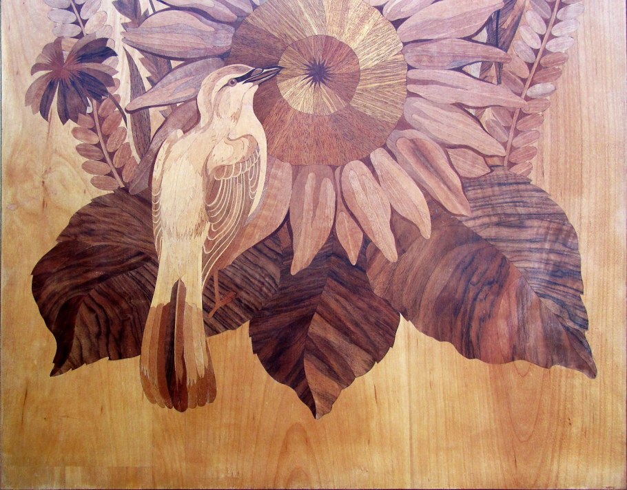 Маркетри по дереву панно