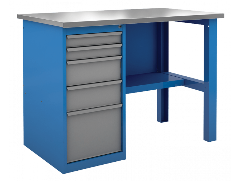 Однотумбовый верстак 840х1500х415