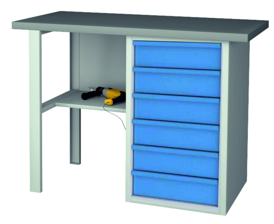 Верстак слесарный однотумбовый 1500 тв5