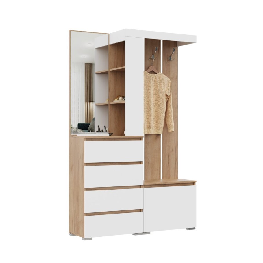 Прихожая Хельга белая