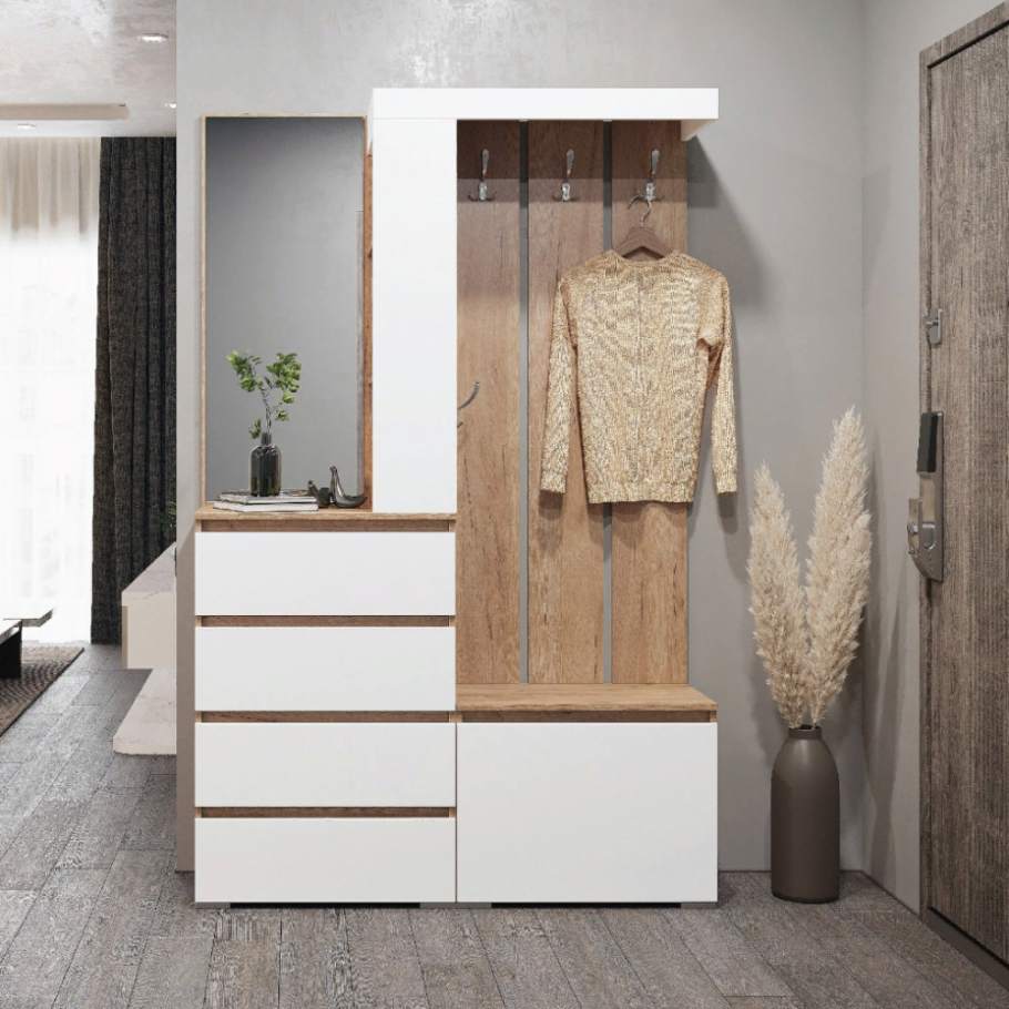 Прихожая Хельга белая