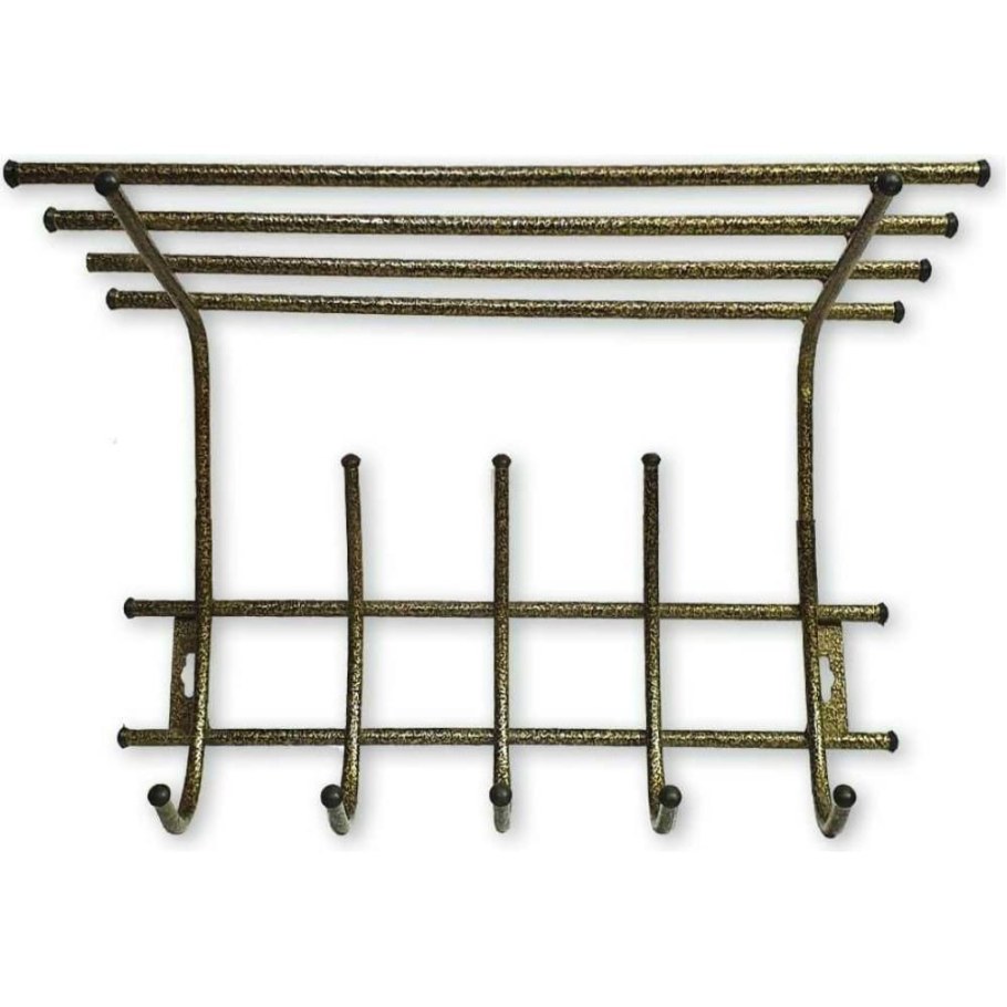 Вешалка 4-х крючковая с полкой ПП хром 13.24.10 Метаформ