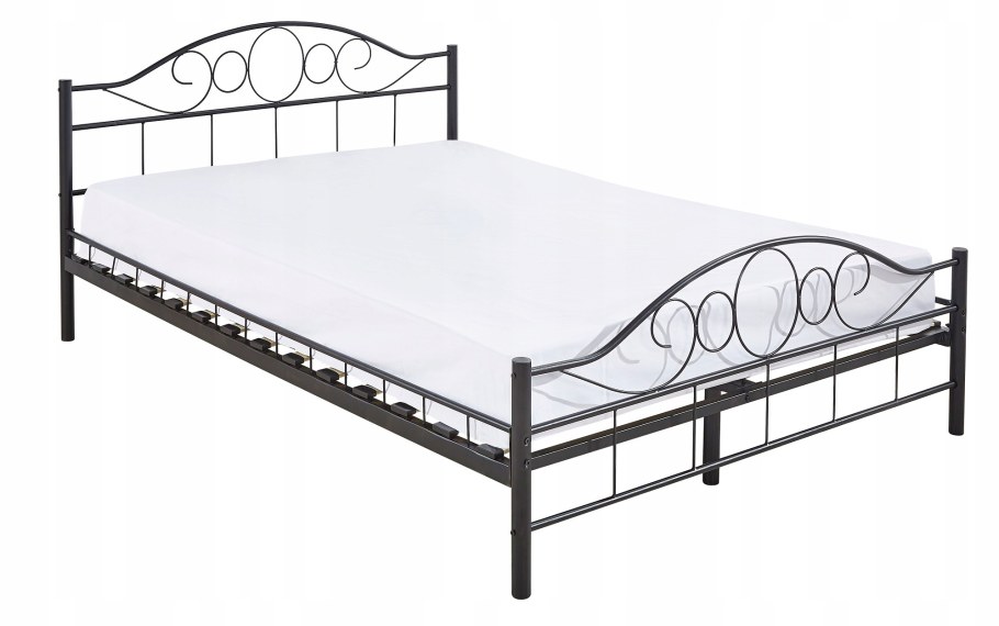 Кровать металлическая антик 140