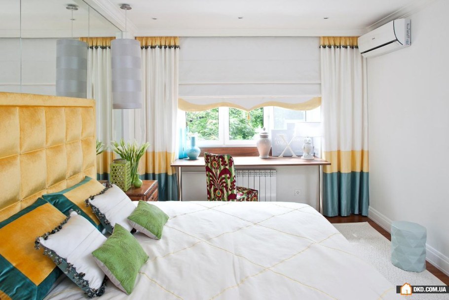 Римские шторы в спальню