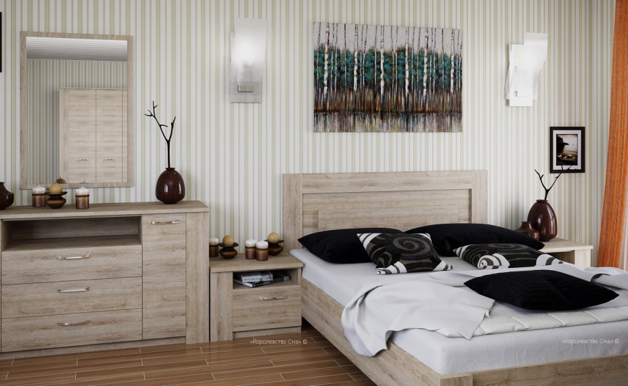 Спальня Вирджиния дуб Бонифаций