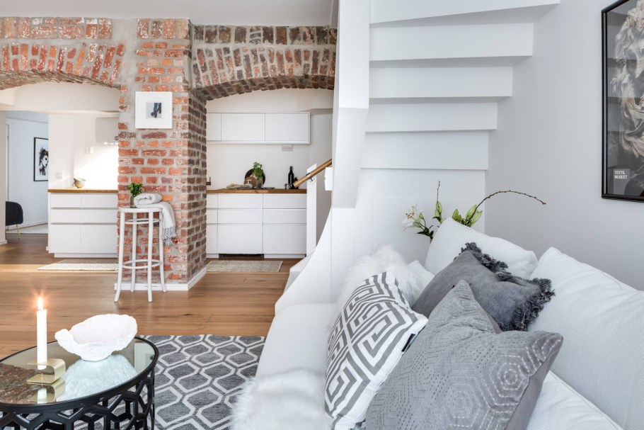 Кирпичные арки в скандинавском стиле