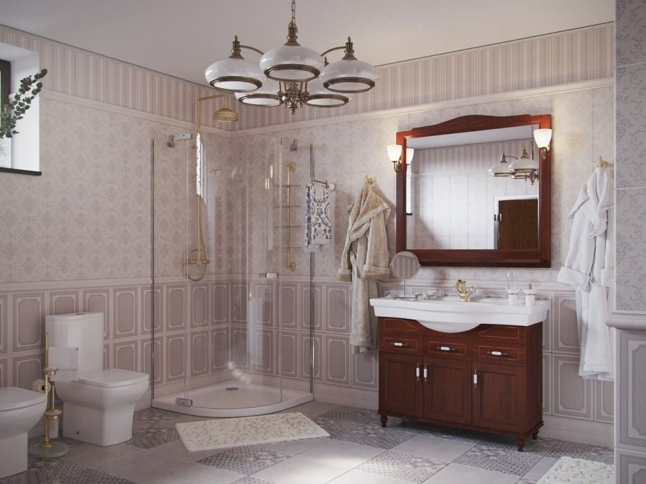 Ванная в английском стиле