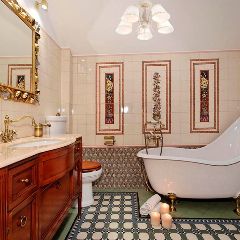 Ванная в английском стиле
