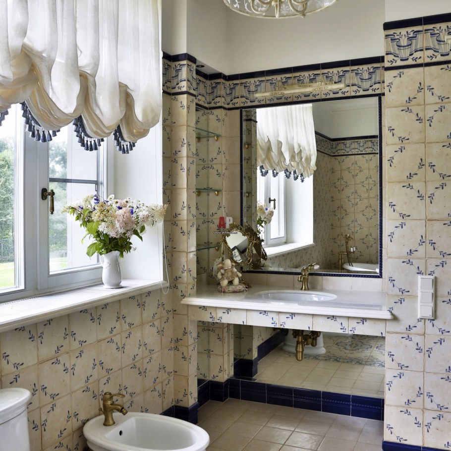 Ванная комната в стиле Кантри