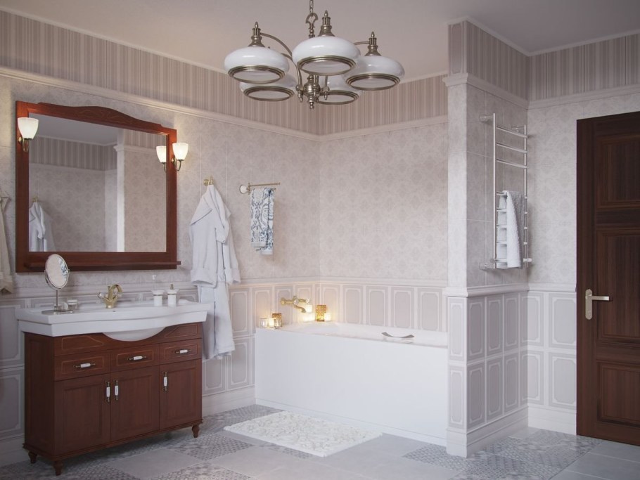 Санузел в английском стиле