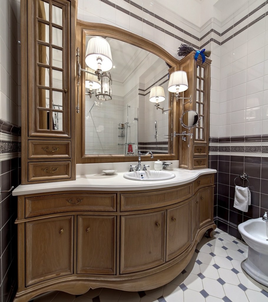 Английский стиль в ванной комнате