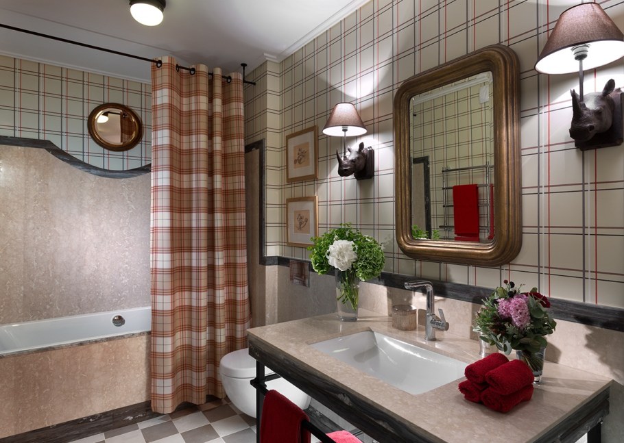 Ванная в шотландском стиле