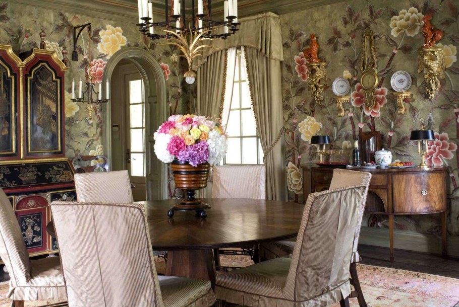 Интерьер гостиной в стиле Шинуазри