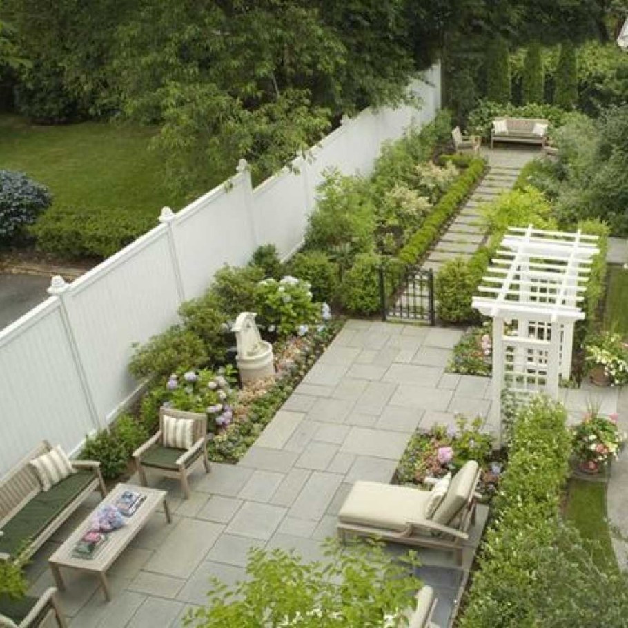 Ландшафт длинного узкого участка