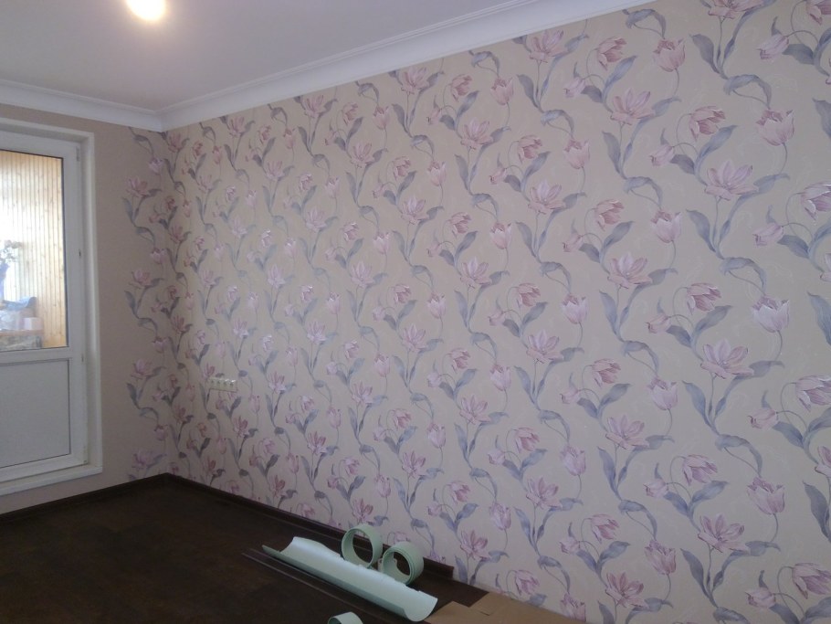 Поклейка обоев