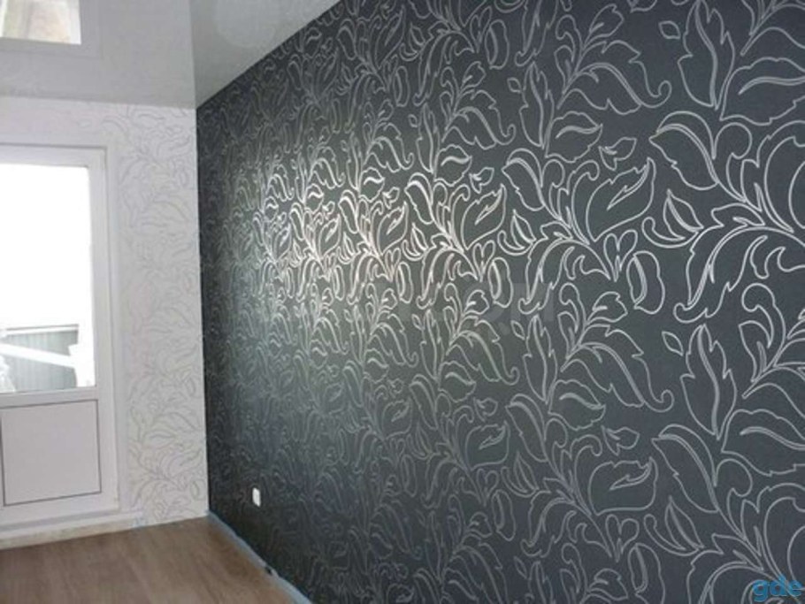 Стык обои и покраска