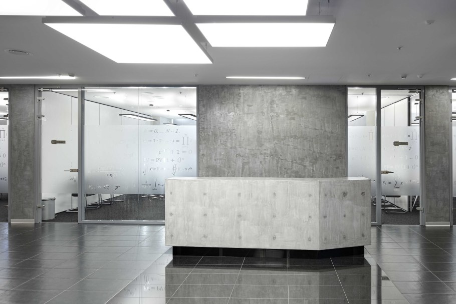 Бетон в интерьере офиса