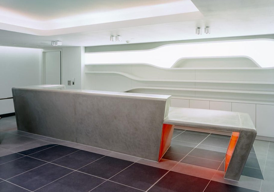 Стойка ресепшн бетон