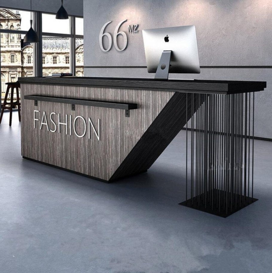 Стойка ресепшн в стиле лофт