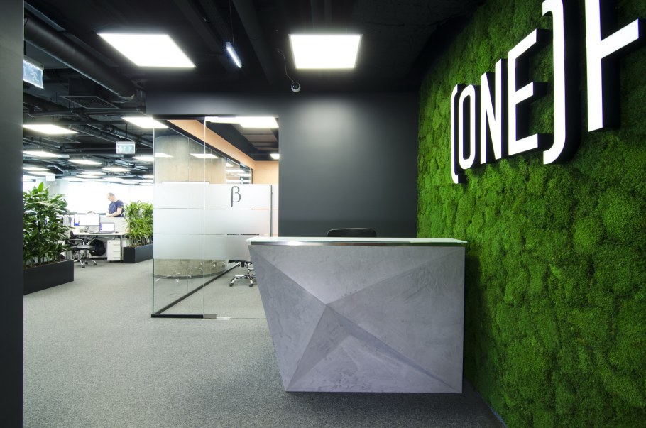 Стойка ресепшн бетон