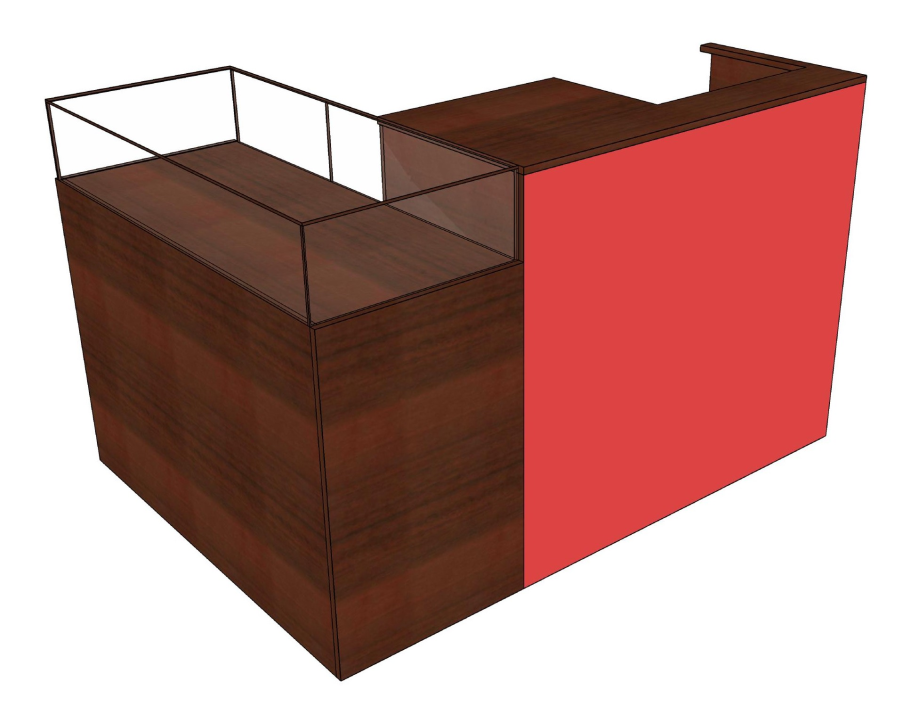 Ресепшн с витриной