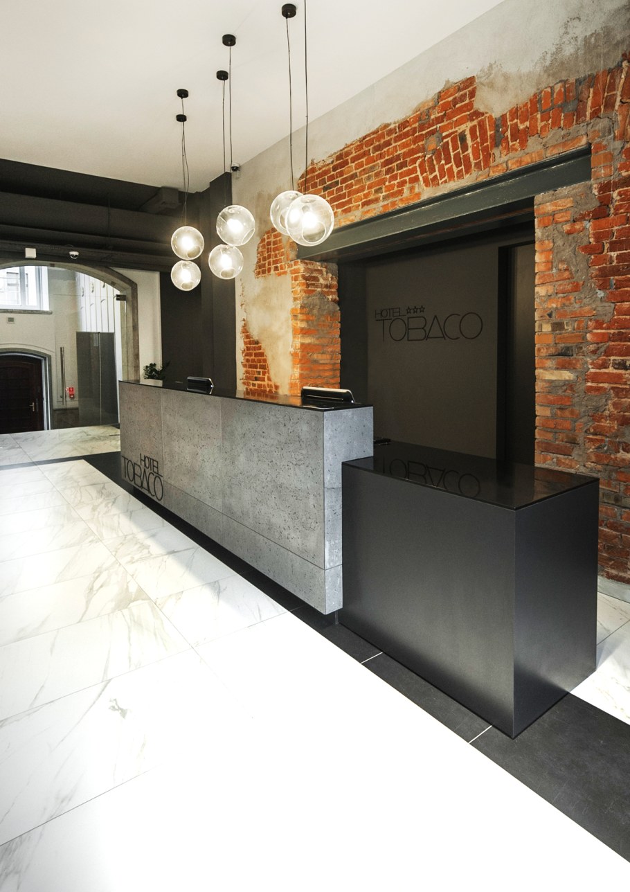 Бетонный ресепшн