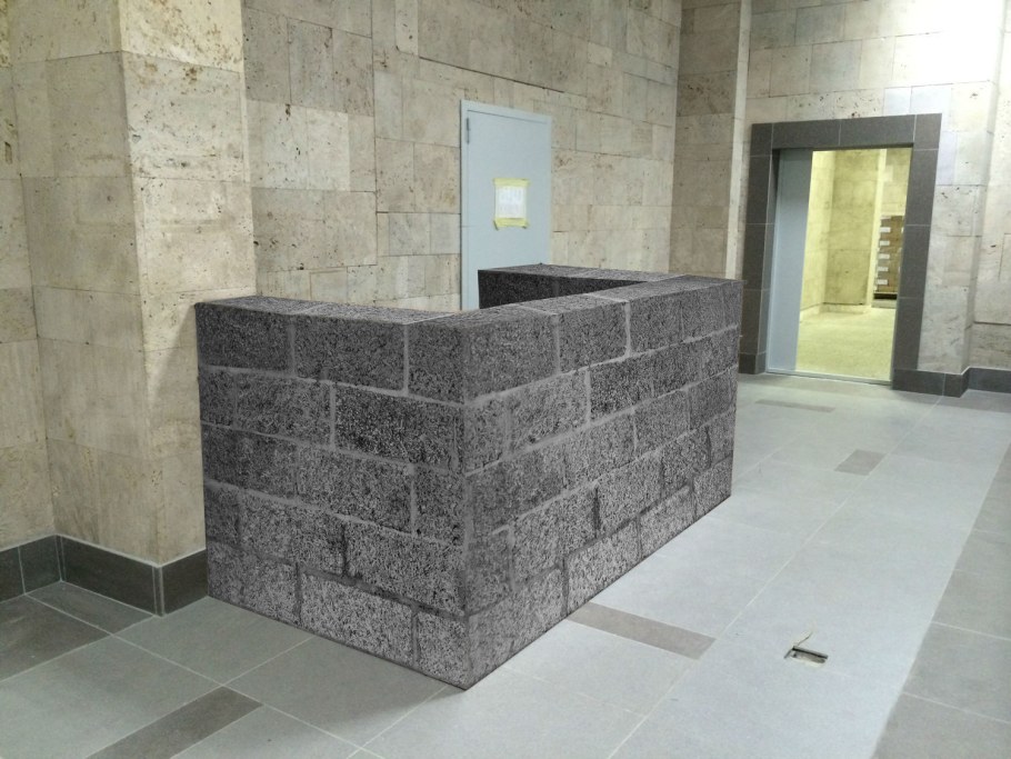 Ресепшн из бетона