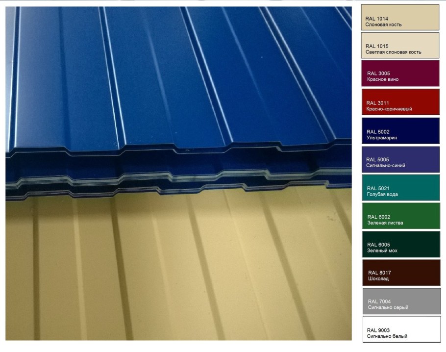 Профнастил c-20 Ре 0.4 ral5002