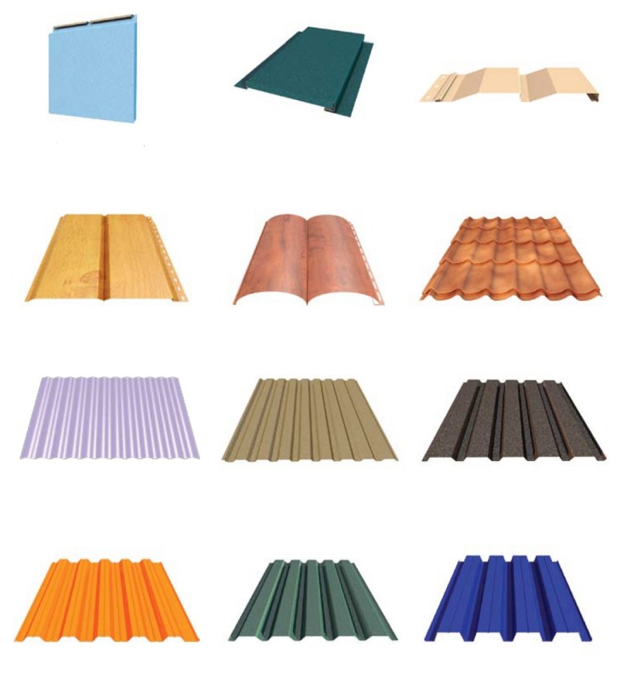 Цокольные сэндвич панели металлопрофиль