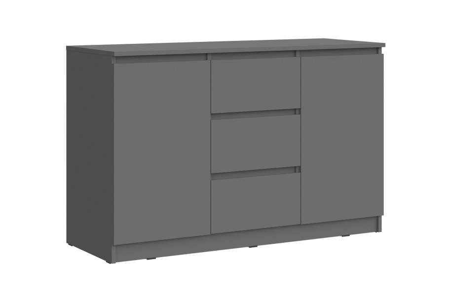 Комод Челси сонома белый глянец